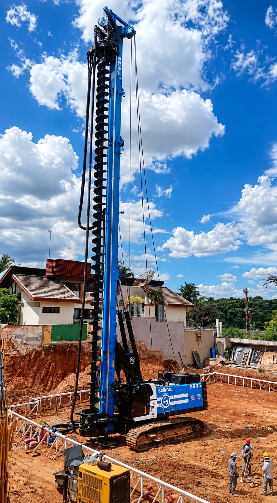 Perfuratriz Soilmec SR95 da UNESTACA para estaca hélice contínua